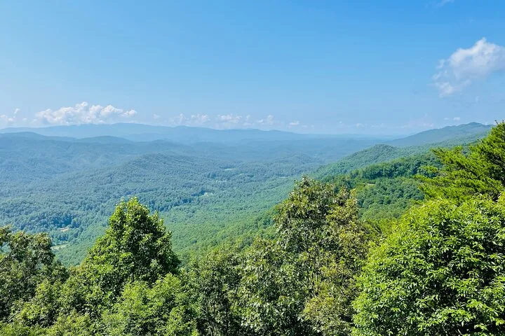 Smoky Mountains ridges seen on the Newfound Gap guided jeep tour